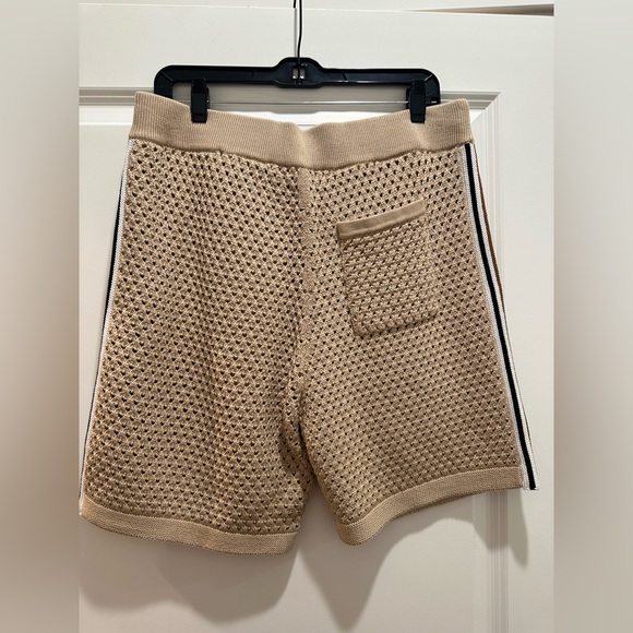 REISS CREEK COTTON BLEND CROCHET DRAWSTRING SHORTS
COLOR: TAUPE - Picture 3 of 3